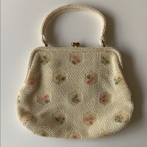 Vintage Petite Bead Handbag with Pouch